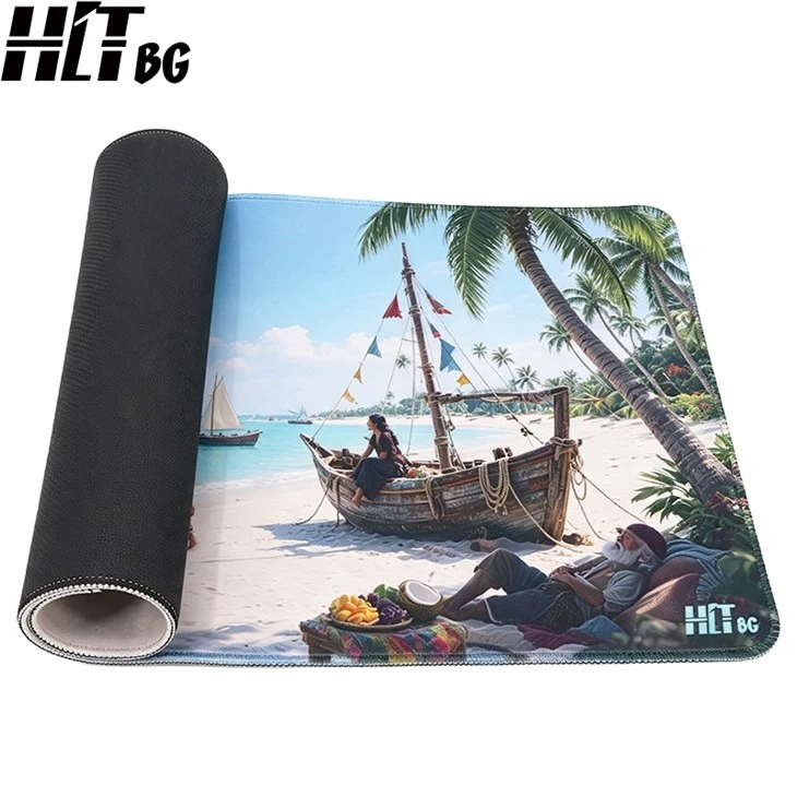 Custom Tropical Ocean Playmat - Nautical Board Gaming Mat suppliers