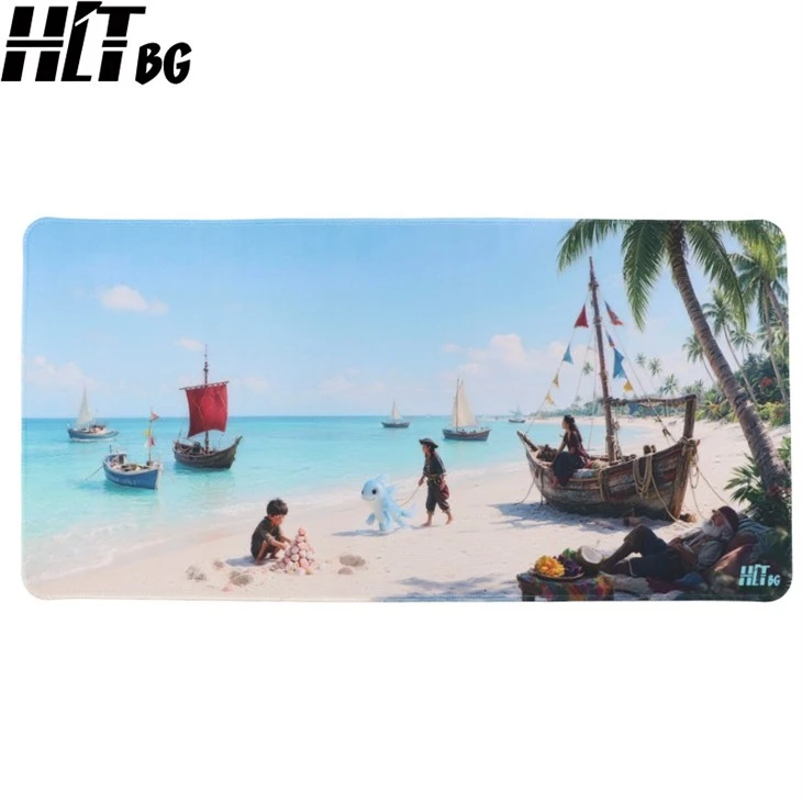 Custom Tropical Ocean Playmat - Nautical Board Gaming Mat factory