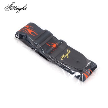 דפוס להבה רצועת יוקלילי שחורה